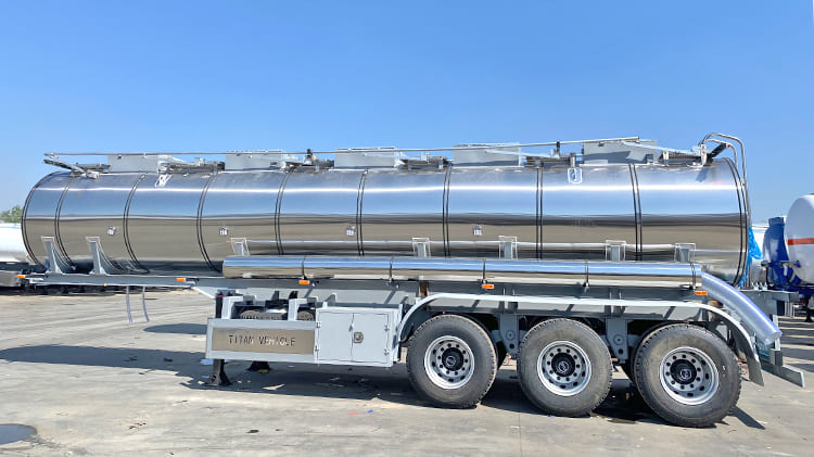 3 Axle Stainless Steel Tanker Trailers for Sale in Ghana