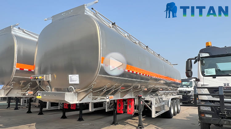 42000 Litre Aluminum Tanker Trailer for Sale in Ghana