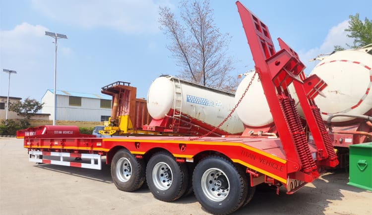60 Ton Low Bed Trailer Price for Sale in Ghana
