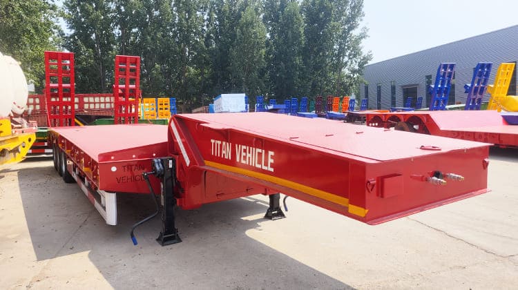 60 Ton Low Bed Trailer Price for Sale in Ghana