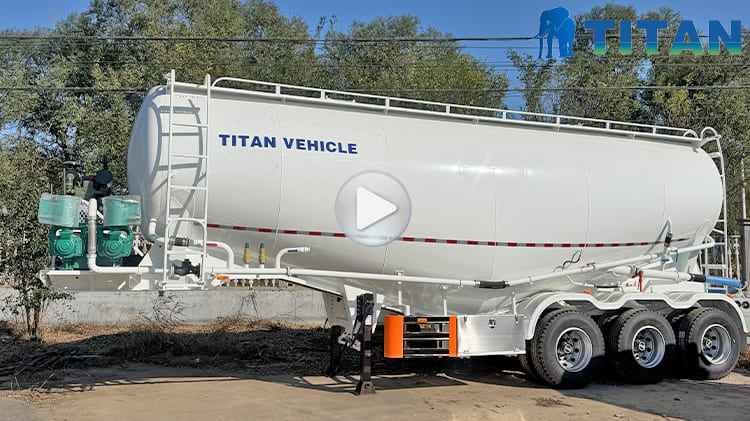 3 Axle 42CBM Cement Bulker Price for Sale in Ghana