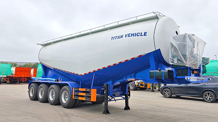 4 Axle 42CBM Dry Bulk Tanker Trailers for Sale in Ghana