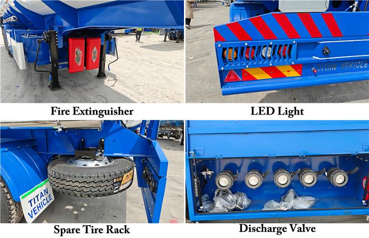 3 Axle 45000 Liters Oil Tanker Trailer for Sale In Ghana
