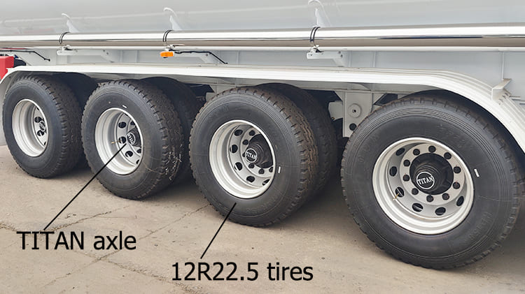 TITAN 3 Axle 54000L Diesel Fuel Tank Trailer for Sale in Ghana