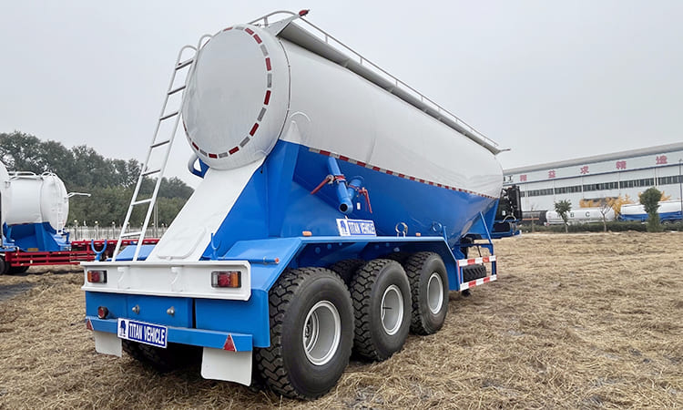 TITAN 3 Axle 35 CBM Bulk Cement Tanker Trailer for Sale in Ghana