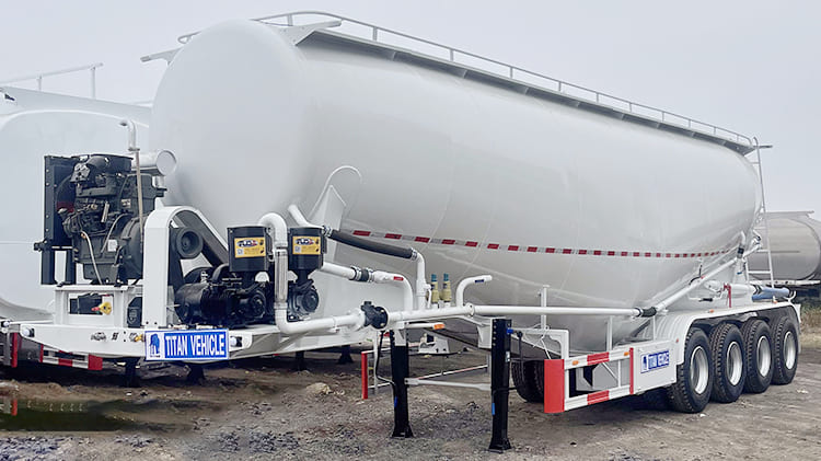 TITAN 4 Axle 50 CBM Bulk Cement Trailer for Sale in Ghana