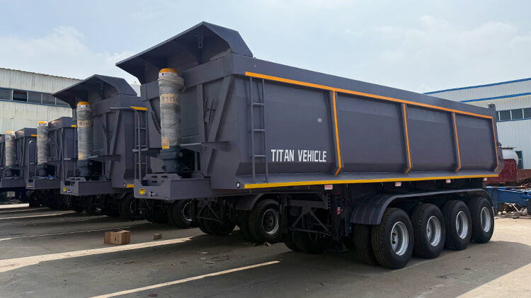 4 Axle End Dump Trailer for Sale in Tema Ghana