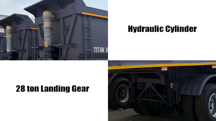 4 Axle End Dump Trailer for Sale in Tema Ghana