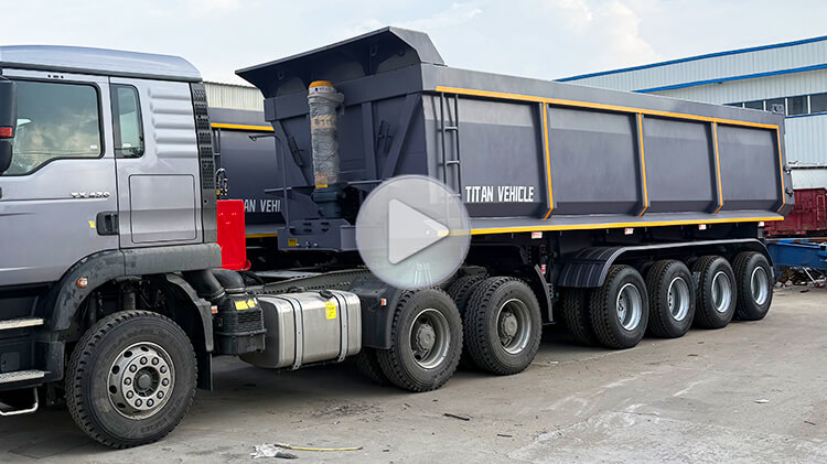4 Axle End Dump Trailer for Sale in Tema Ghana