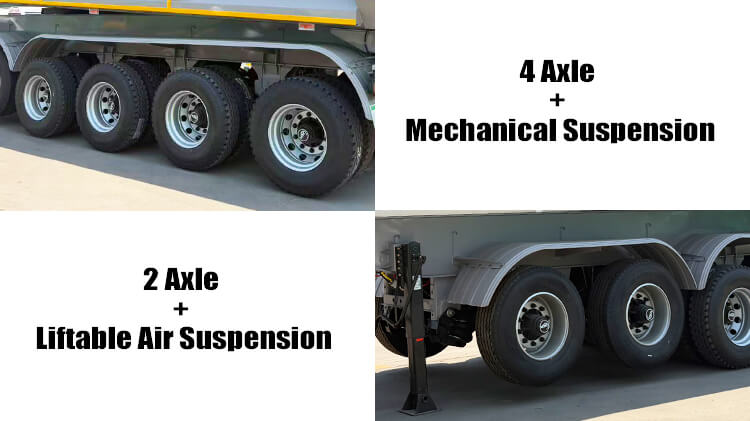 6 Axle Semi Truck Dump Trailer for Sale in Ghana