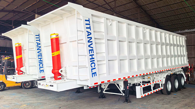 3 Axle Dump Semi Trailer for Sale in Ghana