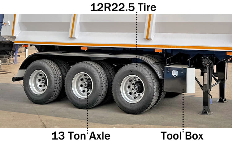 3 Axle Hydraulic Dump Trailer for Sale Prices in Ghana