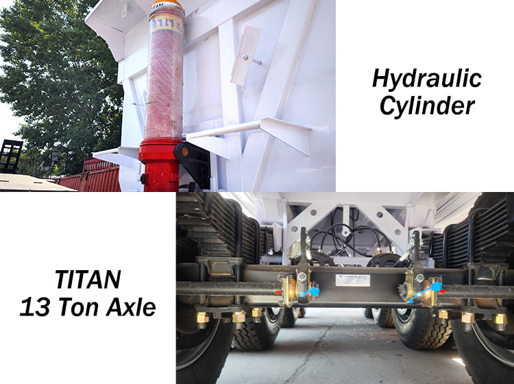 4 Axle Semi Dump Truck Trailer for Sale in Ghana