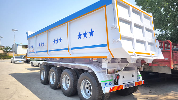4 Axle Semi Dump Truck Trailer for Sale in Ghana