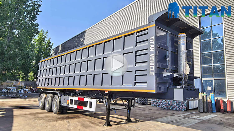 60 Ton 3 Axle Semi Tipper Trailer for Sale in Ghana