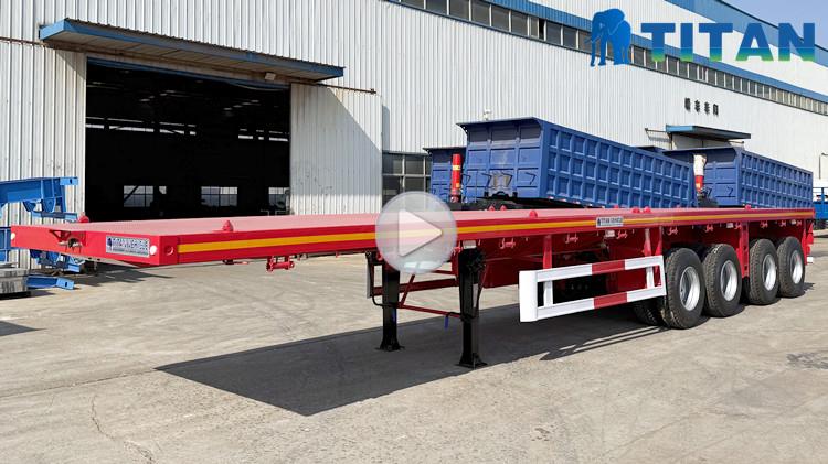 4 Axle Semi Flatbed Trailer for Sale in Ghana