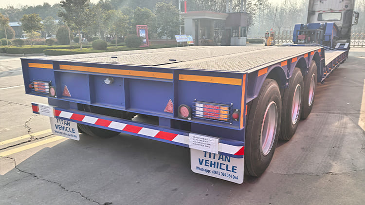 3 Axle 60 Ton Detachable Gooseneck Lowboy Trailer for Sale in Ghana