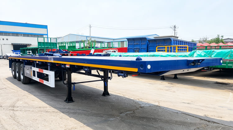 3 Axle 40 Ft Flatbed Semi Trailer for Sale in Ghana