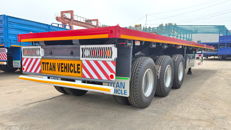 3 Axle Flatbed Semi Trailer For Sale in Ghana
