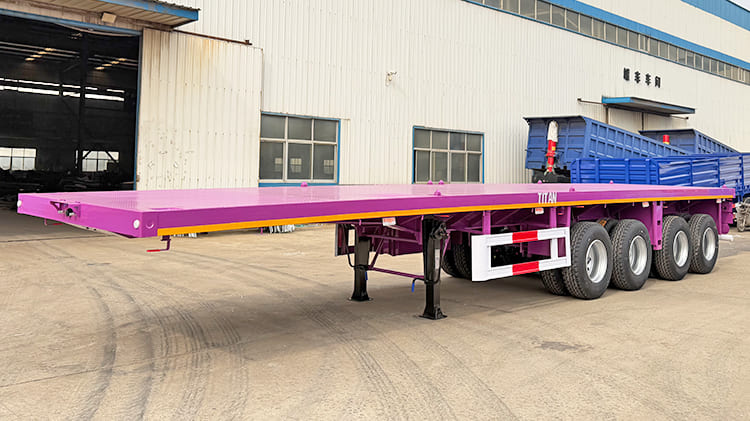40 Ft 4 Axle Flatbed Trailer Price for Sale in Ghana