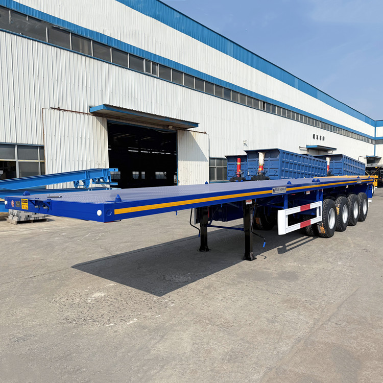 80 Ton 4 Axle Flatbed Trailer