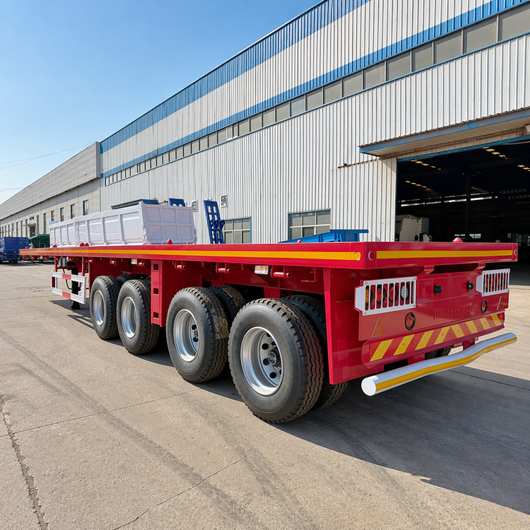 4 Axle Semi Flatbed Trailer
