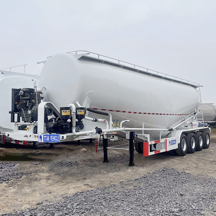 4 Axle 50 CBM Bulk Cement Trailer