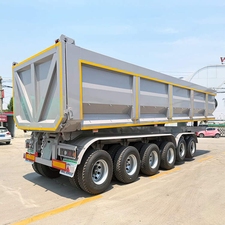 6 Axle Semi Truck Dump Trailer